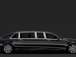 mercedes maybach s 650 pullman guard vv222 2019 Model 3D