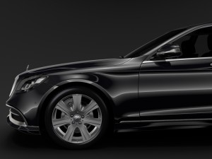 mercedes maybach s 650 pullman guard vv222 2019 Model 3D