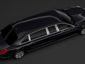mercedes maybach s 650 pullman guard vv222 2019 Model 3D