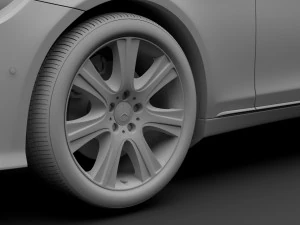 mercedes maybach s 650 pullman guard vv222 2019 3D Model