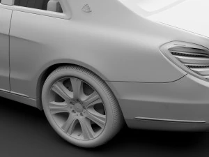 mercedes maybach s 650 pullman guard vv222 2019 3D Model