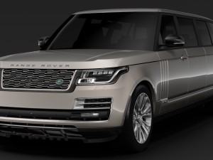 range rover svautobiography limo l405 2019 3D Model