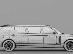 range rover svautobiography limo l405 2019 3D Model