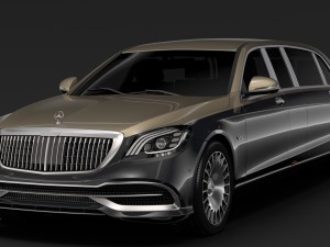 mercedes maybach s 650 pullman vv222 2019 3Dモデル