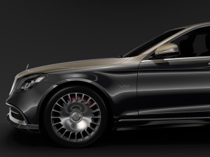 mercedes maybach s 650 pullman vv222 2019 3D Model