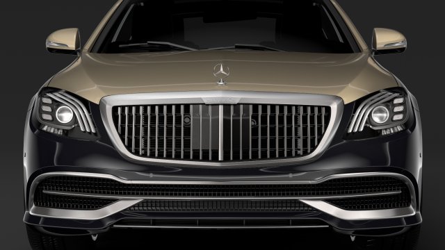 mercedes maybach s 560 x222 2019 3D-Modell .c4d .max .obj .3ds .fbx .stl .blend 