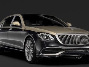 mercedes maybach s 560 x222 2019 3D Model