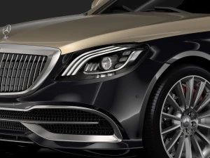 mercedes maybach s 560 x222 2019 3D Model