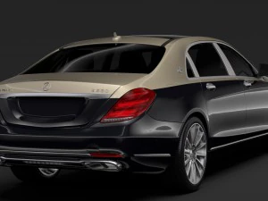 mercedes maybach s 560 x222 2019 3D Model