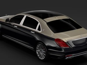 mercedes maybach s 560 x222 2019 3D Model