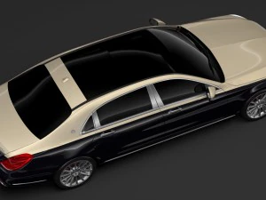 mercedes maybach s 560 x222 2019 3D Model