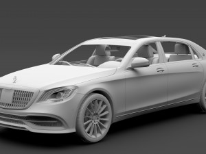 mercedes maybach s 560 x222 2019 3D-Modell