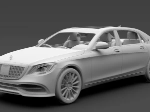 mercedes maybach s 560 x222 2019 3D Model