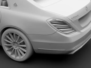 mercedes maybach s 560 x222 2019 3D Model