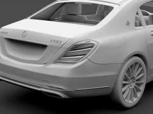 mercedes maybach s 560 x222 2019 3D Model