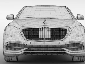 mercedes maybach s 560 x222 2019 3D Model