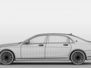 mercedes maybach s 560 x222 2019 3D Model