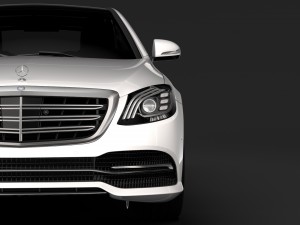 mercedes benz s 450 lang 4matic v222 2018 3D Model