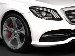 mercedes benz s 450 lang 4matic v222 2018 3D Model