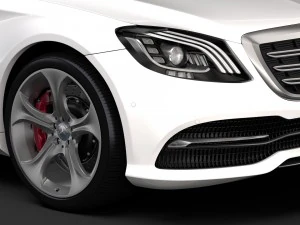 mercedes benz s 450 lang 4matic v222 2018 3D Model