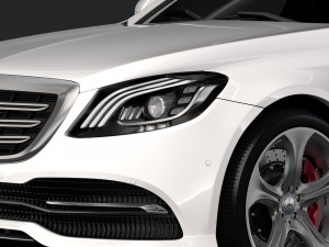 mercedes benz s 450 lang 4matic v222 2018 3D Model