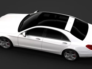 mercedes benz s 450 lang 4matic v222 2018 3D Model
