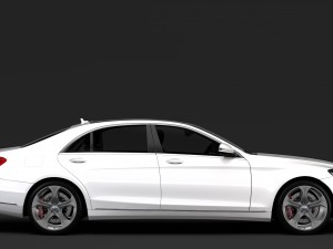 mercedes benz s 450 lang 4matic v222 2018 3D Model