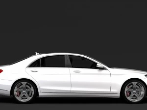 mercedes benz s 450 lang 4matic v222 2018 3D Model