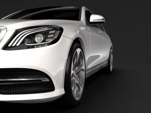 mercedes benz s 450 lang 4matic v222 2018 3D Model
