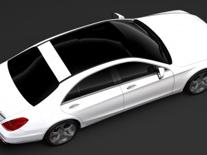 mercedes benz s 450 lang 4matic v222 2018 3D Model
