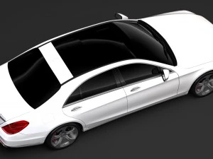 mercedes benz s 450 lang 4matic v222 2018 3D Model