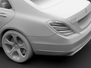 mercedes benz s 450 lang 4matic v222 2018 3D Model