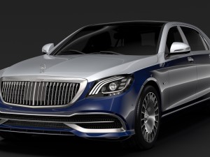 mercedes maybach s 650 x222 2019 Modelo 3D