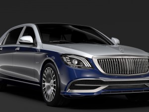 mercedes maybach s 650 x222 2019 Modelo 3D