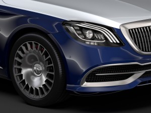 mercedes maybach s 650 x222 2019 Modelo 3D