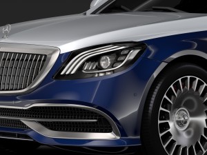 mercedes maybach s 650 x222 2019 Modelo 3D