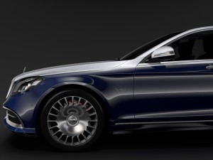 mercedes maybach s 650 x222 2019 Modelo 3D
