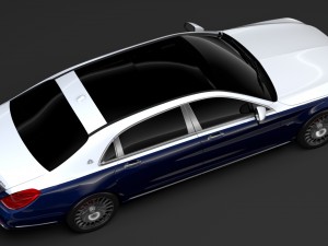 mercedes maybach s 650 x222 2019 Modelo 3D