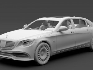 mercedes maybach s 650 x222 2019 Modelo 3D