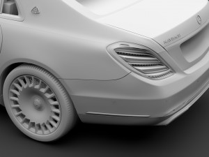 mercedes maybach s 650 x222 2019 Modelo 3D
