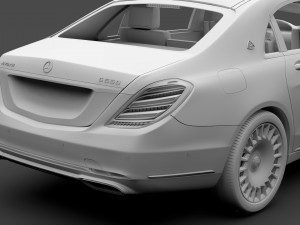 mercedes maybach s 650 x222 2019 Modelo 3D