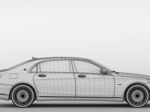 mercedes maybach s 650 x222 2019 Modelo 3D
