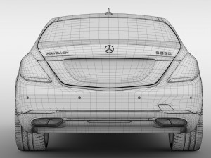 mercedes maybach s 650 x222 2019 Modelo 3D