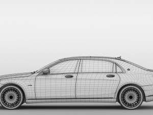 mercedes maybach s 650 x222 2019 Modelo 3D