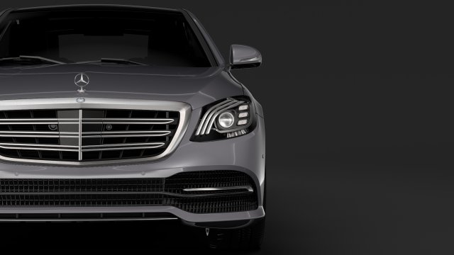 mercedes benz s 560 lang v222 2018 Modelo 3D .c4d .max .obj .3ds .fbx .stl .blend 