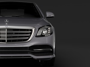 mercedes benz s 560 lang v222 2018 3D Model