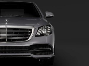 Мерседес Бенц С 560 Ланг V222 2018 3D Модель