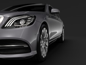 mercedes benz s 560 lang v222 2018 Modelo 3D