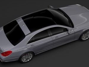 mercedes benz s 560 lang v222 2018 Modelo 3D