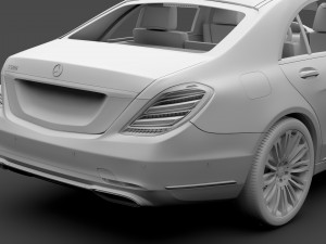 mercedes benz s 560 lang v222 2018 Modelo 3D